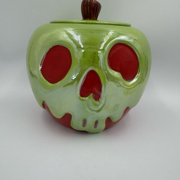 Disney Other - Disney Villains Snow White Poison Apple Ceramic Cookie Jar Evil Queen Halloween
